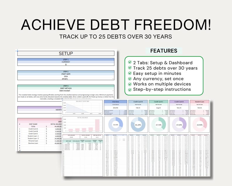 Debt Management Household Financial Planner