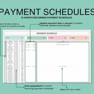 Bill payment dash board bill planner monthly