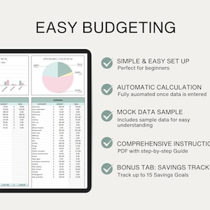 Budget Dashboard Monthly Budget Google Sheets