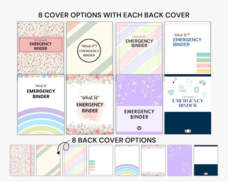 End of Life Planner Printable, Emergency Binder Planner, Just in Case ...