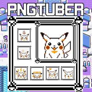Pikachu PNGtuber Model | Pixel Art, Twitch, Youtube (Digital Download)