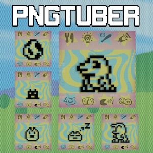 Digimon PNGtuber-avatar | Pixel Art Vtuber-model (digitale download)