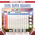 Super Big Game Football Squares | 100 Squares Football Pool | 2025 Super Big Bowl Pool in San Francisco | Team Fundraiser | Instant download product logo