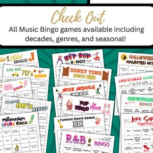 Check out all of the Music Bingo sets available on my main Etsy shop page.