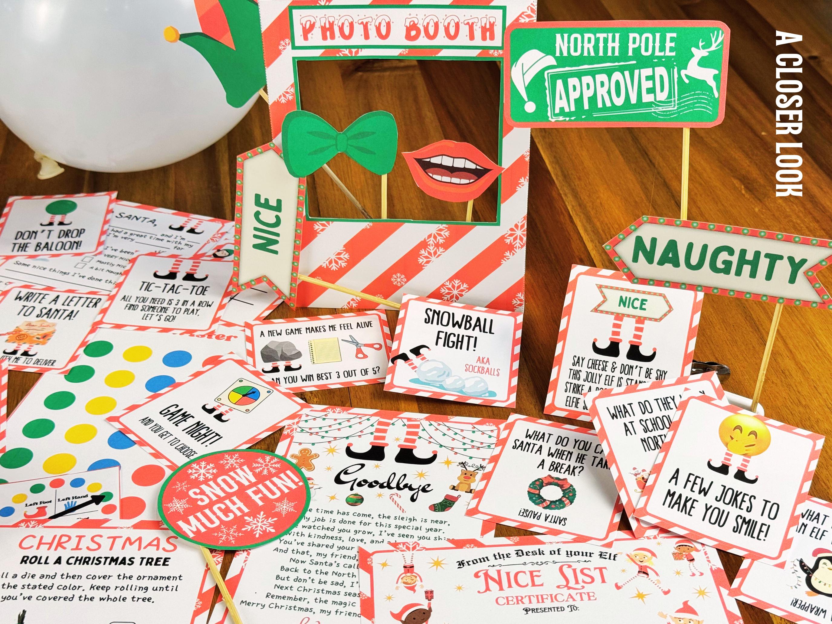 Printable Elf Kit 24 Days Bundle | Christmas Elf Props Kit | Christmas ...