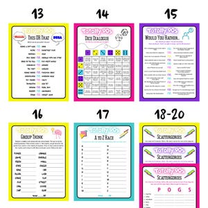 Pictures of games 13-20.