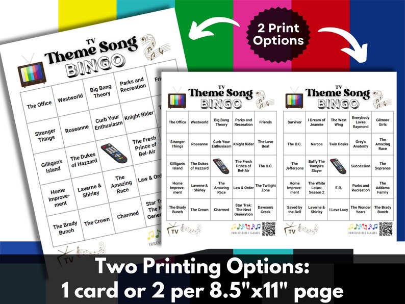 Print 1 card or 2 cards per 8.5 x 11 inch page.