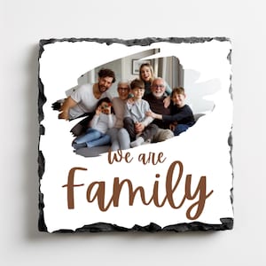 Leisteen onderzetters met foto, x 4 per verpakking, leistenen foto, gepersonaliseerde cadeaus, leisteen, elke gelegenheid
