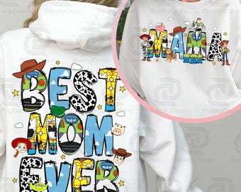 Two Side Mama Toys Cartoon Movie Png, Retro Cartoon Mama Png, Family Vacation Png, Gift For Mom Png, Mother's Day Png, Digital File