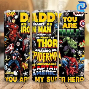 Father's Day Tumbler Wrap, Super Dad Sublimation Tumbler Designs, 20oz Superhero Dad PNG, Dad Tumbler Gift, Superhero Fist Bump Png Wrap