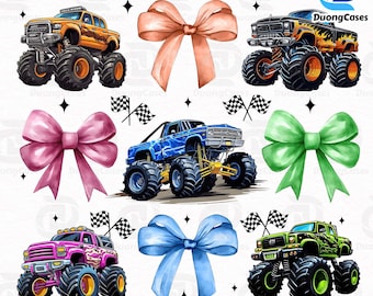 Kokette Schleife Monster Truck Mama Png, Mama Schleife Png, Karierte Kokette Mama Png, Junge Mutter Png, Monstertruck sind mein Jam Truck Png