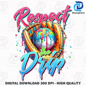 Baseball Drip Png, Game Day Baseball Png, Baseball Mama Png, Baseball Mom Png, Retro Baseball Png, Ice Cream Drip Png, Respect The Drip Png