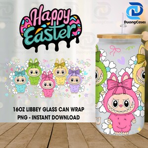 Cartoon 16oz Glass Can Wrap, Cartoon 16 oz Glass Can Png, 16 oz Libbey Glass Can Wrap, 16 oz Tumbler Wrap Png, Sublimation Design