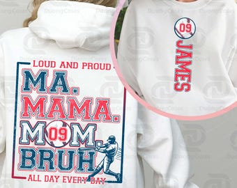 Ma Mama Mom Bruh Baseball Png, Custom Baseball Mom Png, Baseball Mama Shirt Png, Mothers Day Png, Baseball Season Png, Sports Mom Png