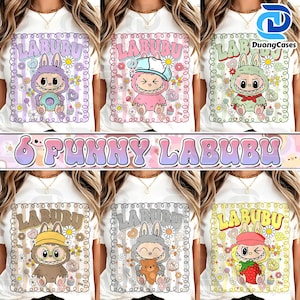 Muñeca con lazo coqueta para niñas (PNG), caricatura divertida (PNG), muñeca de dibujos animados (PNG), lazo coqueta de dibujos animados de tendencia (PNG), diseño de camiseta infantil (PNG)