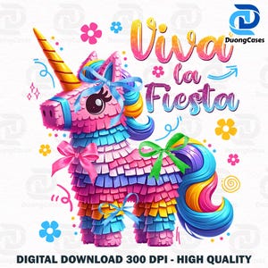 Viva La Fiesta PNG, Mexican Pinata Coquette Bow Design, Mexican Party Sublimation, Fiesta Vibes Png, Fiesta Party Png, Festival 2025 Png