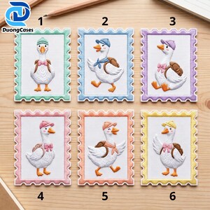 Smart Student Duck Embroidered Patch, Embroidery Back to School Goose Patch Bundle, Teacher Gift Iron On Patch