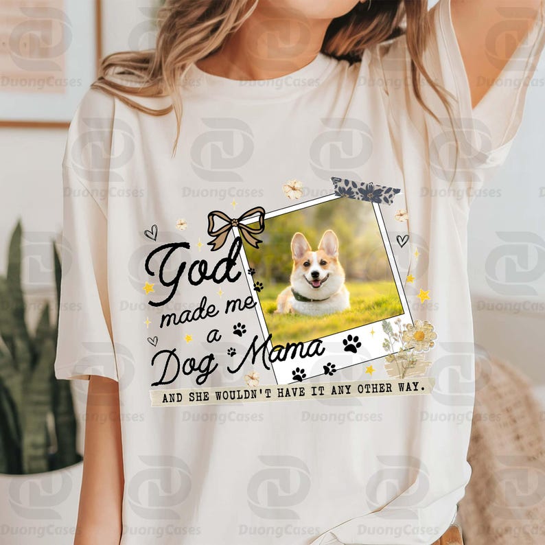 Trending Custom Dog Mama Canva Template Png, God Made Me a Dog Mom PNG ...