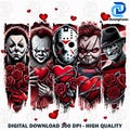 Valentine Horror Killers Bundle Png, Valentine Killer Love Png, Pink Heart Valentine Horror Png, Trendy Valentine, Valentine Friends Horror product logo