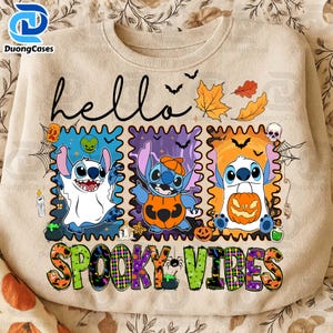 Hello Spooky Vibes Cartoon Blue Alien Png, Fall Movie Blue Alien Character Pumpkin Png, Fall Vibes Png, Pumpkin Spice Png, Coquette Autumn
