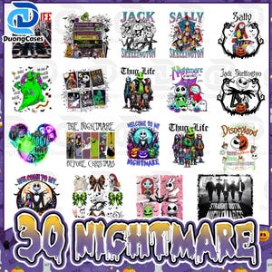 Halloween Nightmare Friends Png Bundle, Thug Life Png, Halloween Monster Png, Spooky Season Png, Trick Or Treat Png, Lovers Nightmare Png