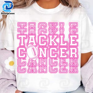 Breast Cancer Football Pink Out Png, Neon Tackle Cancer Football Png, American Football Png, Sport Pink Out Shirt Design, Pink Ribbon Png