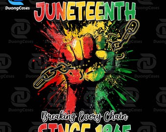 Juneteenth Breaking Every Chain png, Juneteenth 1865 png, gratis Ish png, Afro-Amerikaanse png, zwarte geschiedenis png, shirt zwarte vrouw png