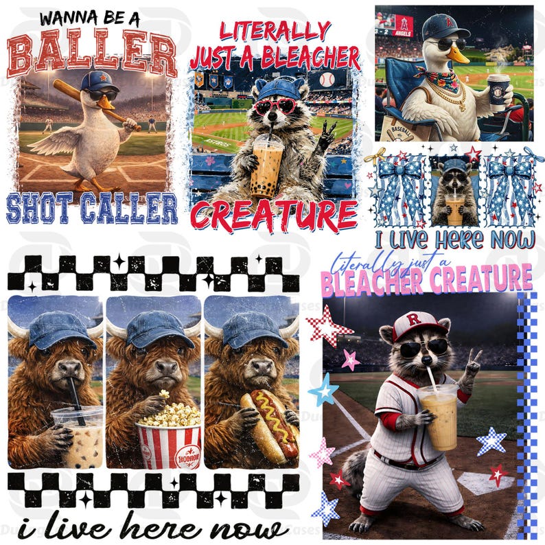 10+ Literally Just A Bleacher Creature Bundle PNG, Raccoon Meme ...