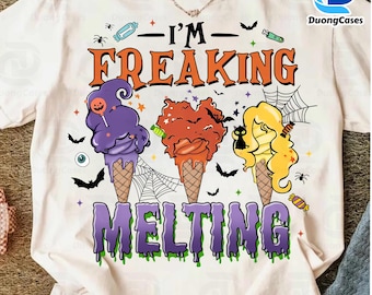 Witches Summer Png, Horror Movie Summer Png, Summer Thug Life Png, Halloween Ice Cream Png, Witchy Vacation Png, Freaking Melting Png