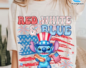 Personaje de dibujos animados retro rojo, blanco y azul PNG, monstruo azul PNG, América 1776 PNG, Cuatro de Julio PNG, Día de la Independencia PNG, 4 de Julio PNG