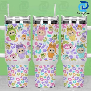 Trending Cartoon 40oz Skinny Tumbler Wrap, Funny Catoon Tumbler Png, Doll Characters Tumbler Gift for Friends, Cartoon Tumbler 40 Oz Png
