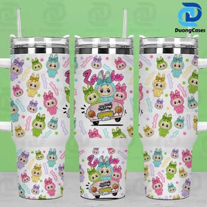 Trending Cartoon 40oz Skinny Tumbler Wrap, Funny Catoon Tumbler Png, Doll Characters Tumbler Gift for Friends, Cartoon Tumbler 40 Oz Png