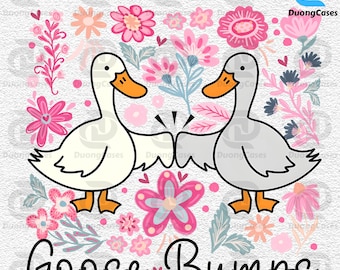Silly Goose Bump Png, Boho Floral Png, Funny Mama png, Preppy Girly Png, Floral Goose PNG, Mama Goose Retro Png