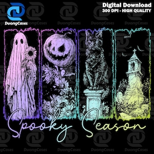 Trendy Spooky Season Halloween Png, Spooky Vibes Drip Png, Neon Bat Sublimation Design, Neon Halloween Png, Halloween Scary Shirt Design