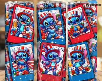 Blue Monster Character 20 OZ Tumbler Wrap Design, Digital Download, Skinny Straight Wrap, Cartoon 20 OZ Tumbler Wrap, Bestseller tumbler