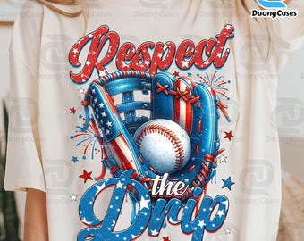 Baseball Drip Png, 4th Of July Baseball Png, Baseball Independence Png, Retro Baseball Png, Ice Cream Drip Png, Respect The Drip Png