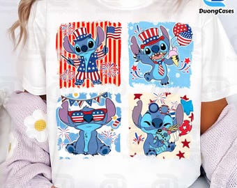 Blaues Monster 4. Juli PNG, Fourth Of Juli Designs, Unabhängigkeitstag, 4. Juli Coquette Png, Cartoon Coquette Bogen 4. Juli Png