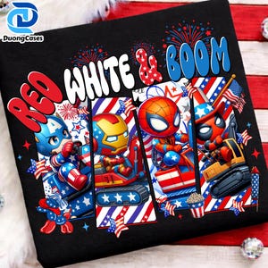 Fourth of July Superhero Cartoon Png, July 4th Big Truck Png, Boys Truck Sublimation Design Patriotic Truck Png,4th Of July, Trendy America