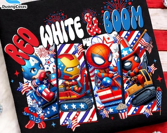 Fourth of July Superhero Cartoon Png, July 4th Big Truck Png, Boys Truck Sublimation Design Patriotic Truck Png,4th Of July, Trendy America