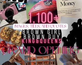 Vision Board for Brown Women and Men – Empowerment, Manifestation and Goal Setting for Women 2025 Manifest Your Goals, Dreams & Empowerment