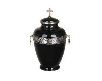 Brass Cremation Urn MS-10, Brass Cremate Urn For Ashes Adult, Memorial Casket, Urne pour Cendres