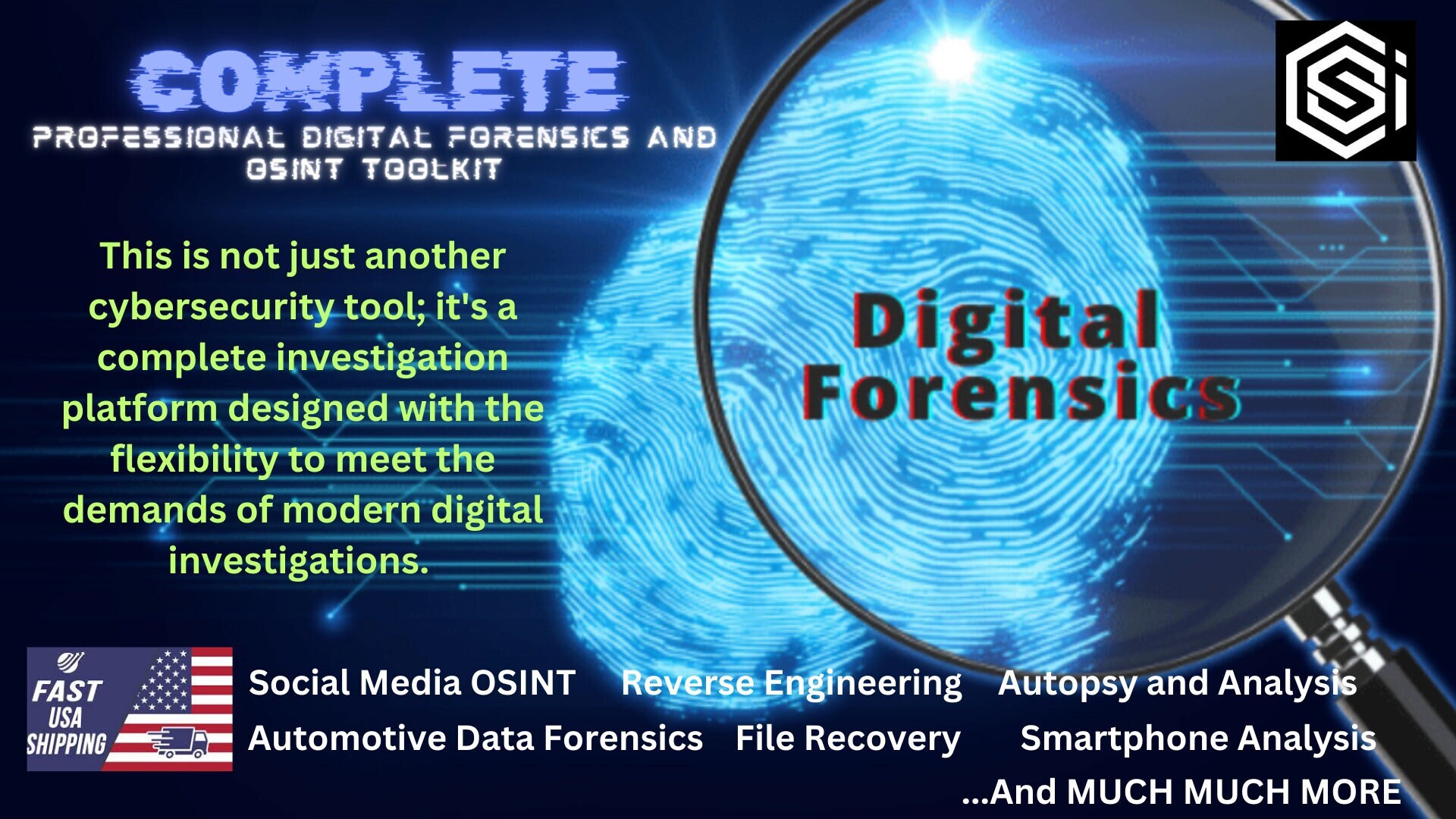 Pro Digital Forensics Toolkit OSINT Smartphone PC Auto Autopsy Bootable ...
