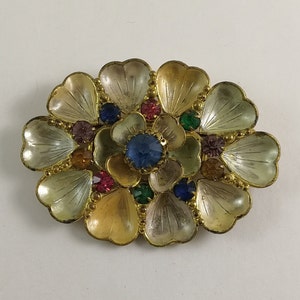 Paste Glass Brooch - Etsy