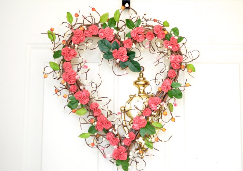 Summer Heart Wreath In C Pink Shaped Year 50