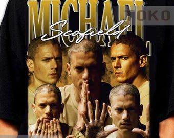 Vintage Michael Scofield T-shirt - Unisex Prison Break Inspired Shirt, Customized grapic tee