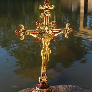 Inri brass crucifix - Etsy 日本