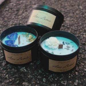 Negative Energy Healing Candle | Health Protection | Obsidian Chakra Magic | Inspire Women Gift | Altar | Witch Candle