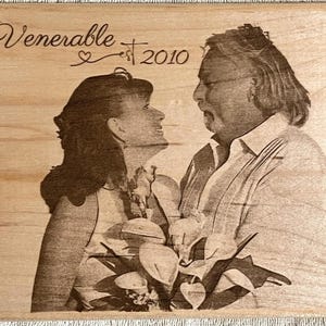 Personalized Engraved Photo/ Anniversary / Wood Signs /Plaques | Laser Engraved | Custom Design Available | Hurt&#39;s Homemade