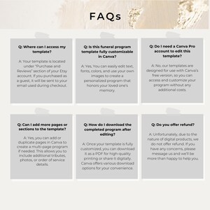 Spring Sky Funeral Program Template Editable Canva Memorial Program ...