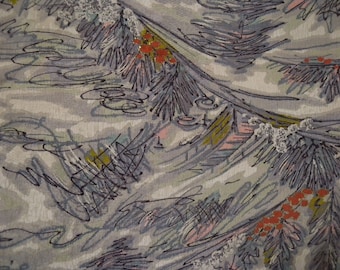 Vintage haori  S2807, multi colored silk